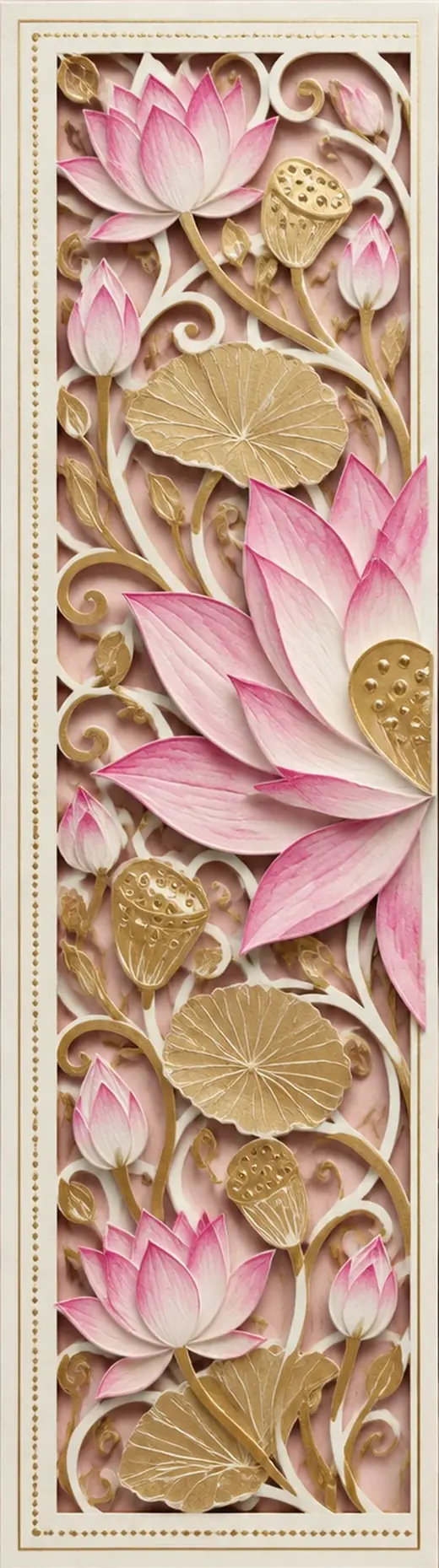 Laser-cut lotus doors of the invitation